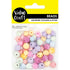 Pastel Colours Round Wood Beads